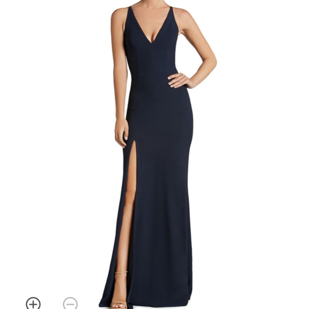 Dress the Population Iris Slit Gown